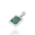 Classic Square Roman Glass Pendant